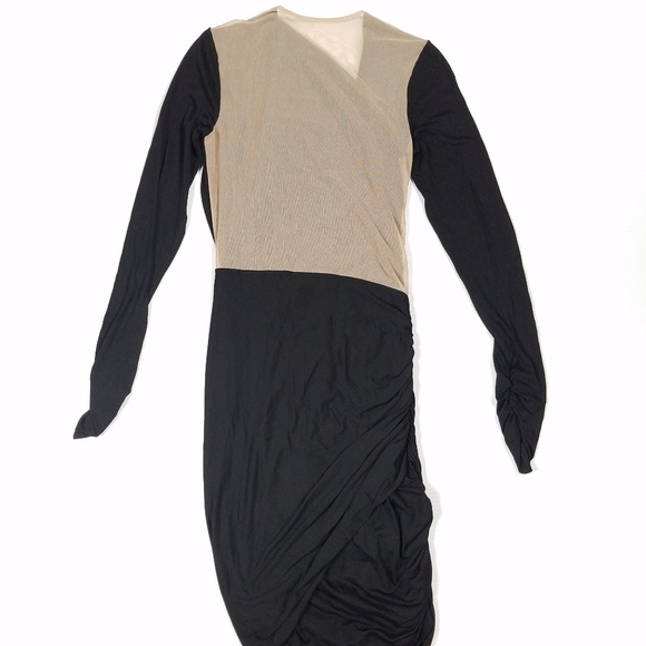 Michelle Mason Ruched Mesh Back Dress - Picture 5 of 8